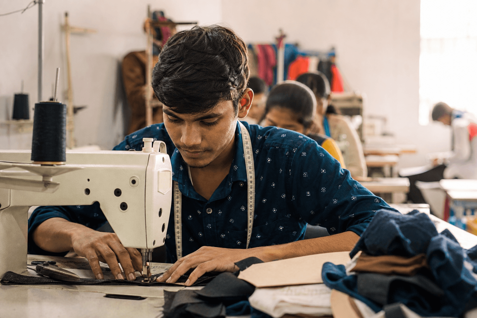 Livelihood training in progress